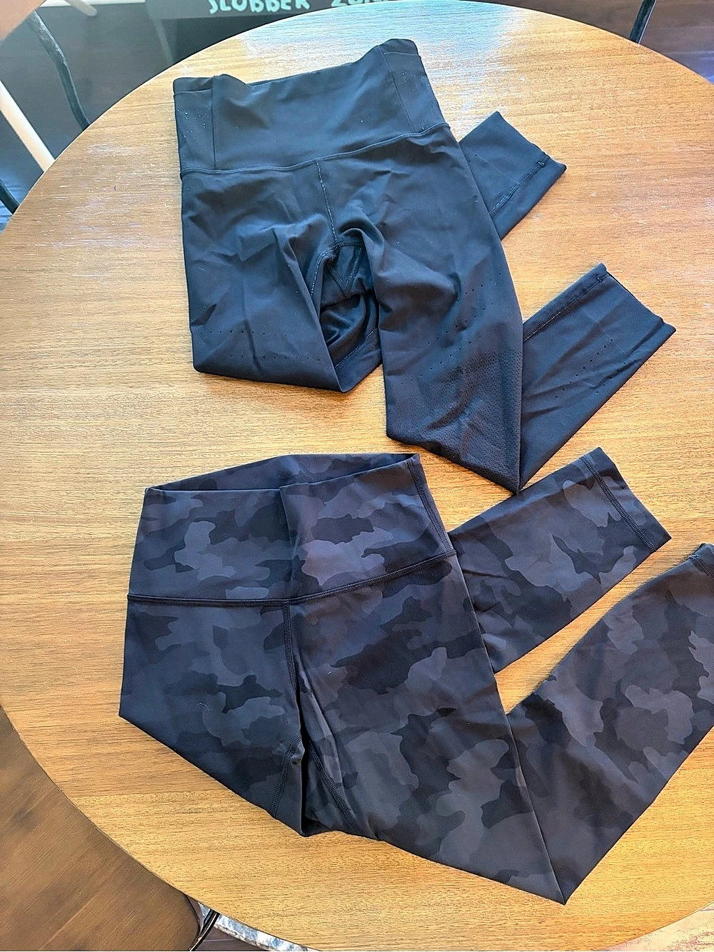 lululemon Pace Rival High-Rise Crop 22" Camo & Black Leggings 2-Piece Set